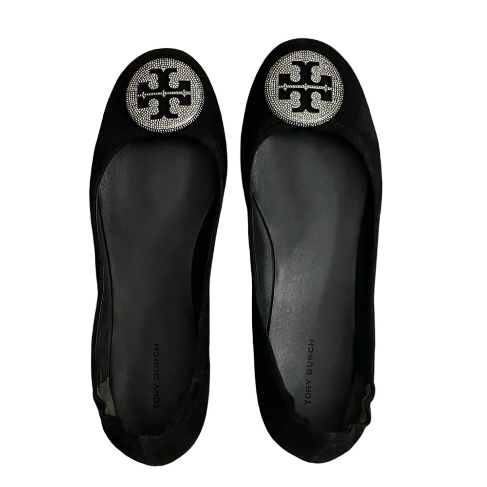 Tory Burch Minnie Travel Ballet with Pave Logo